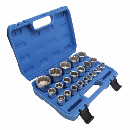 Sada 12-hranných nástrčných hlavíc - kľúčov 1/2'', 8 - 36mm, 21ks