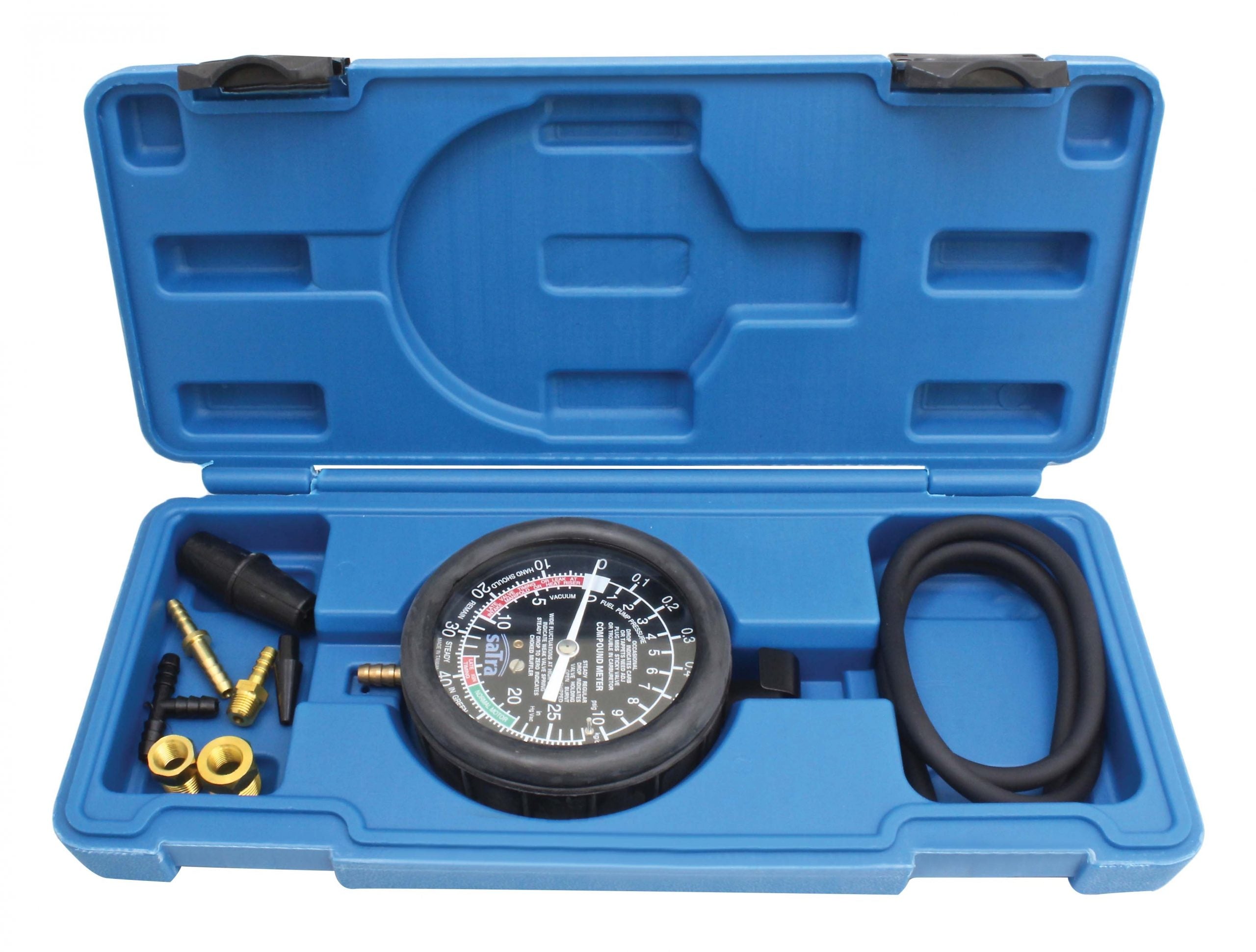 Manometer tlaku a vákuového systému satra