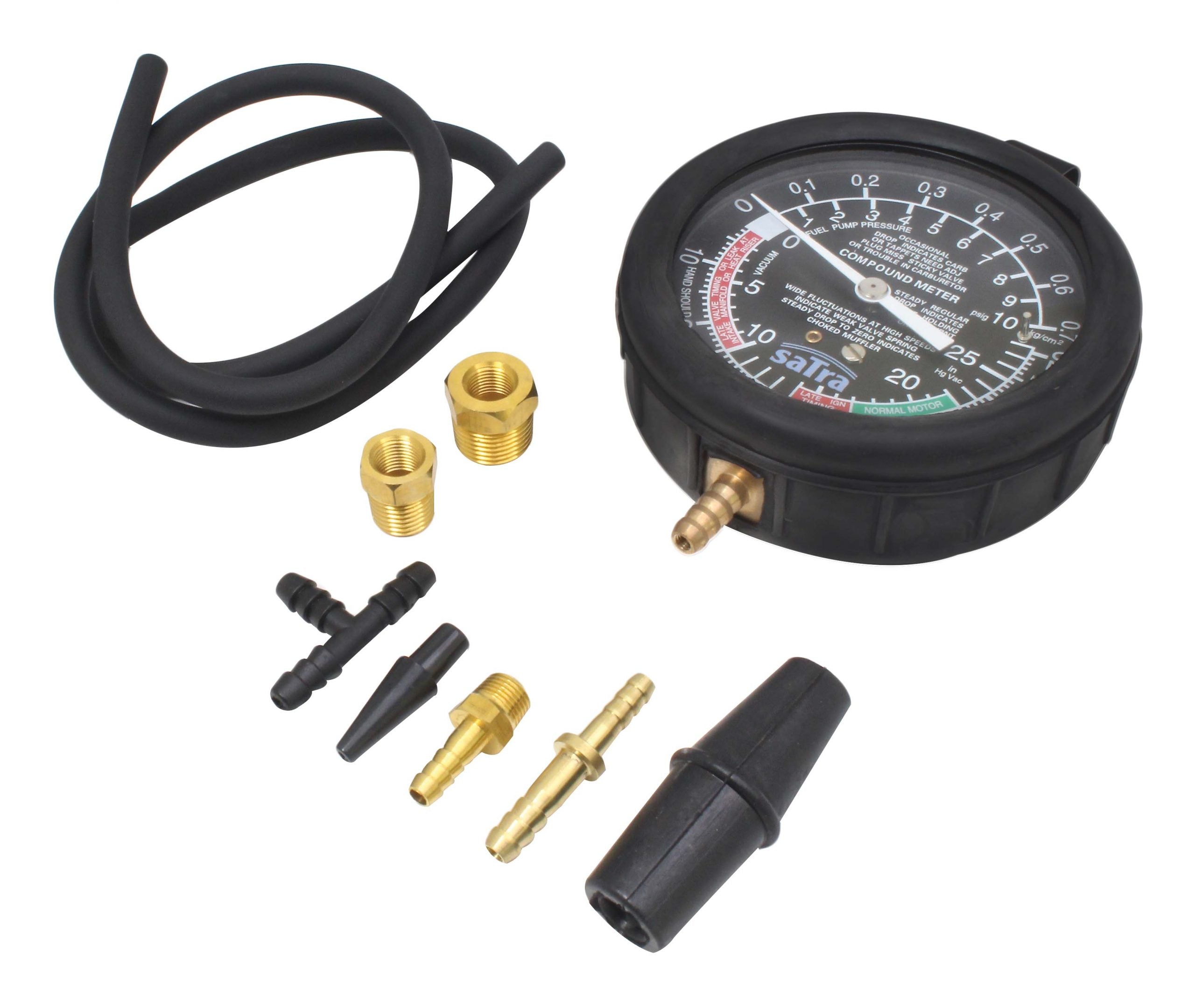 Manometer tlaku a vákuového systému satra