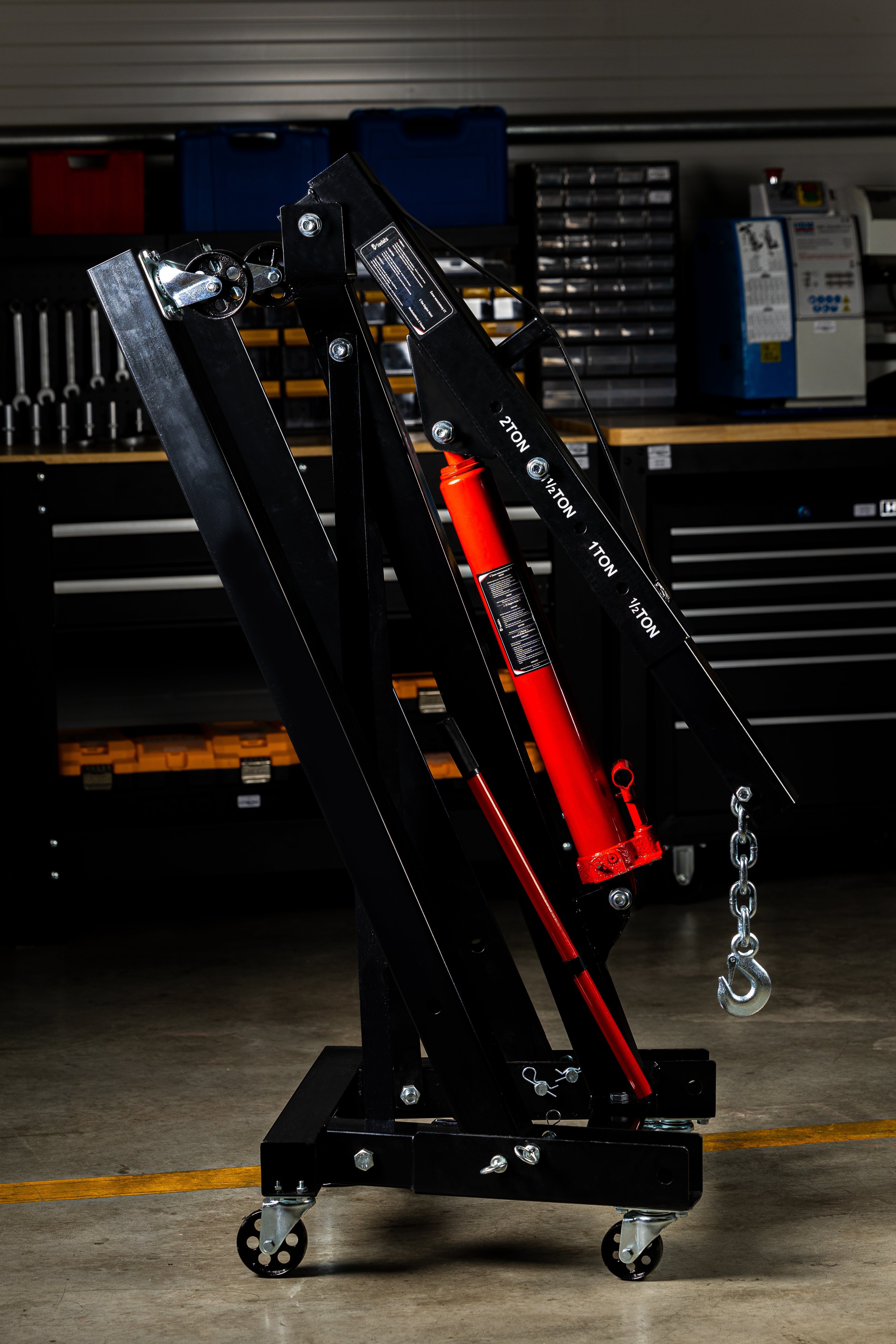 Skladací hydraulický žeriav na vyberanie motora – 2 T – Redats
