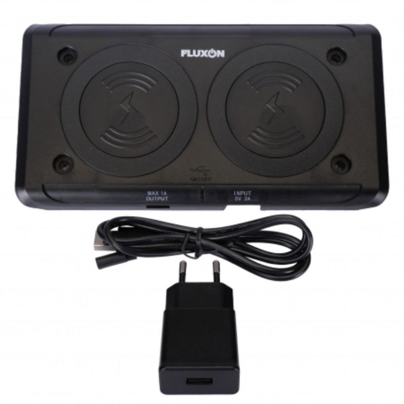 Bezdrôtová nabíjačka dvojitá - wireless nabíjacia stanica pre pracovné LED lampy GB7929 a GB7930