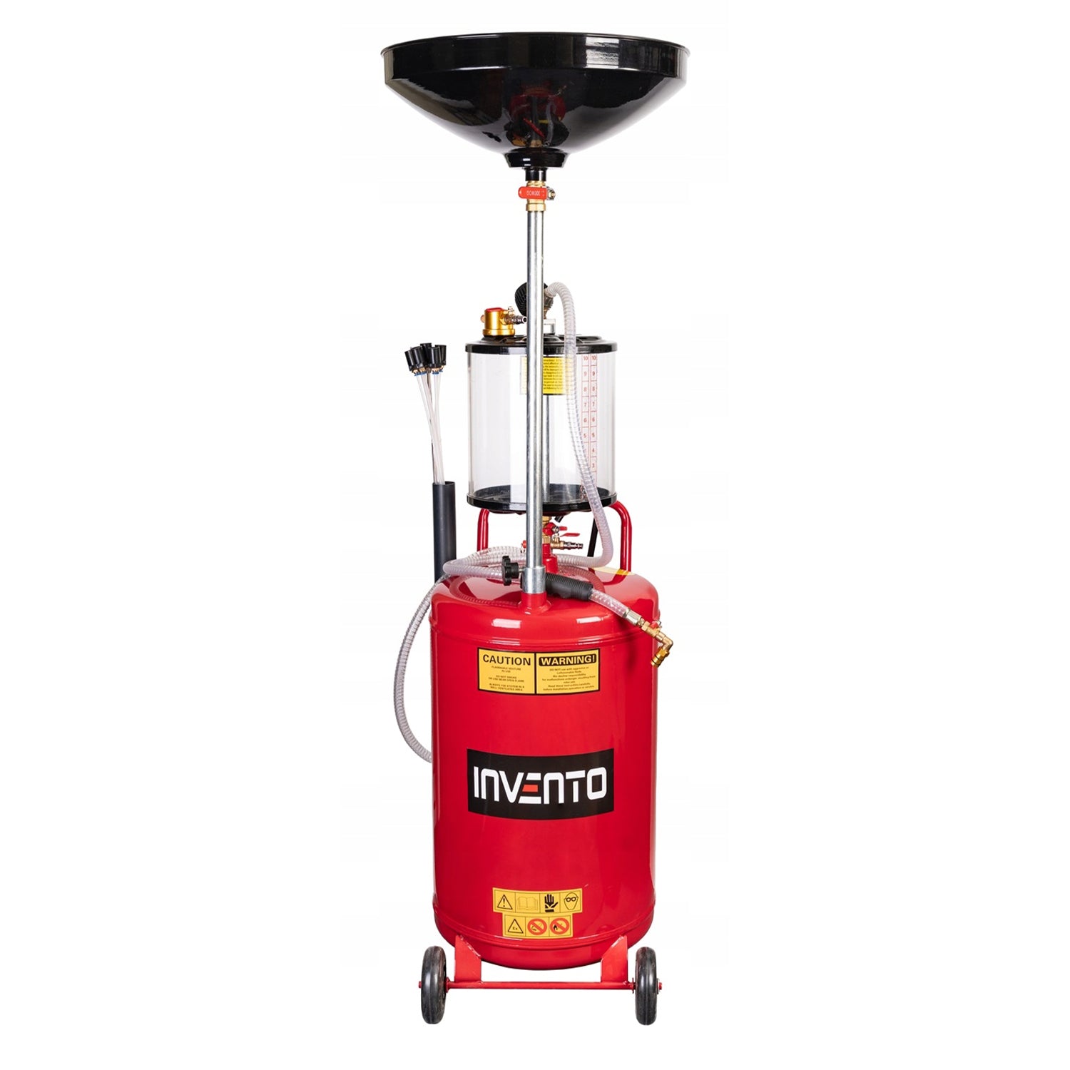 Pneumatická zberná nádoba na olej s odsávaním 80l Invento