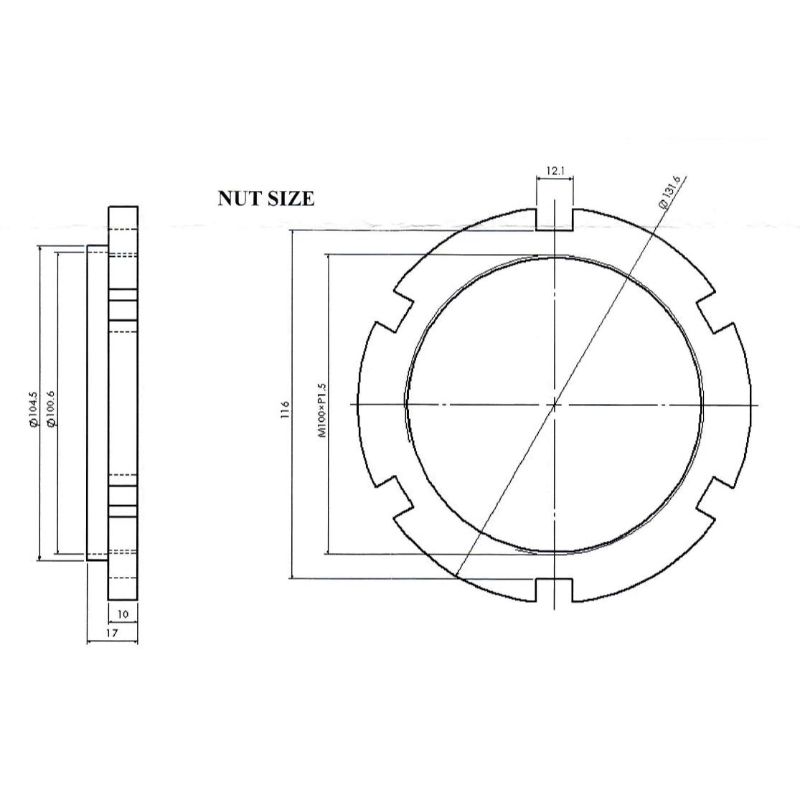 Nástrčný kľúč 3/4'' – hlavica na os zadnej nápravy MAN TGA, H60 x 158mm