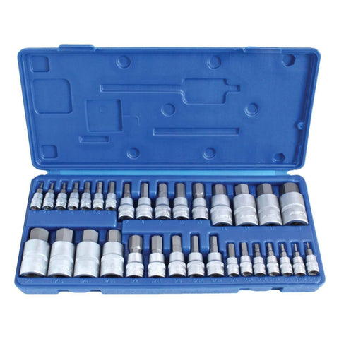 Sada imbus (hex) bitov 1/4 3/8 1/2 2-19 mm 32 kusov