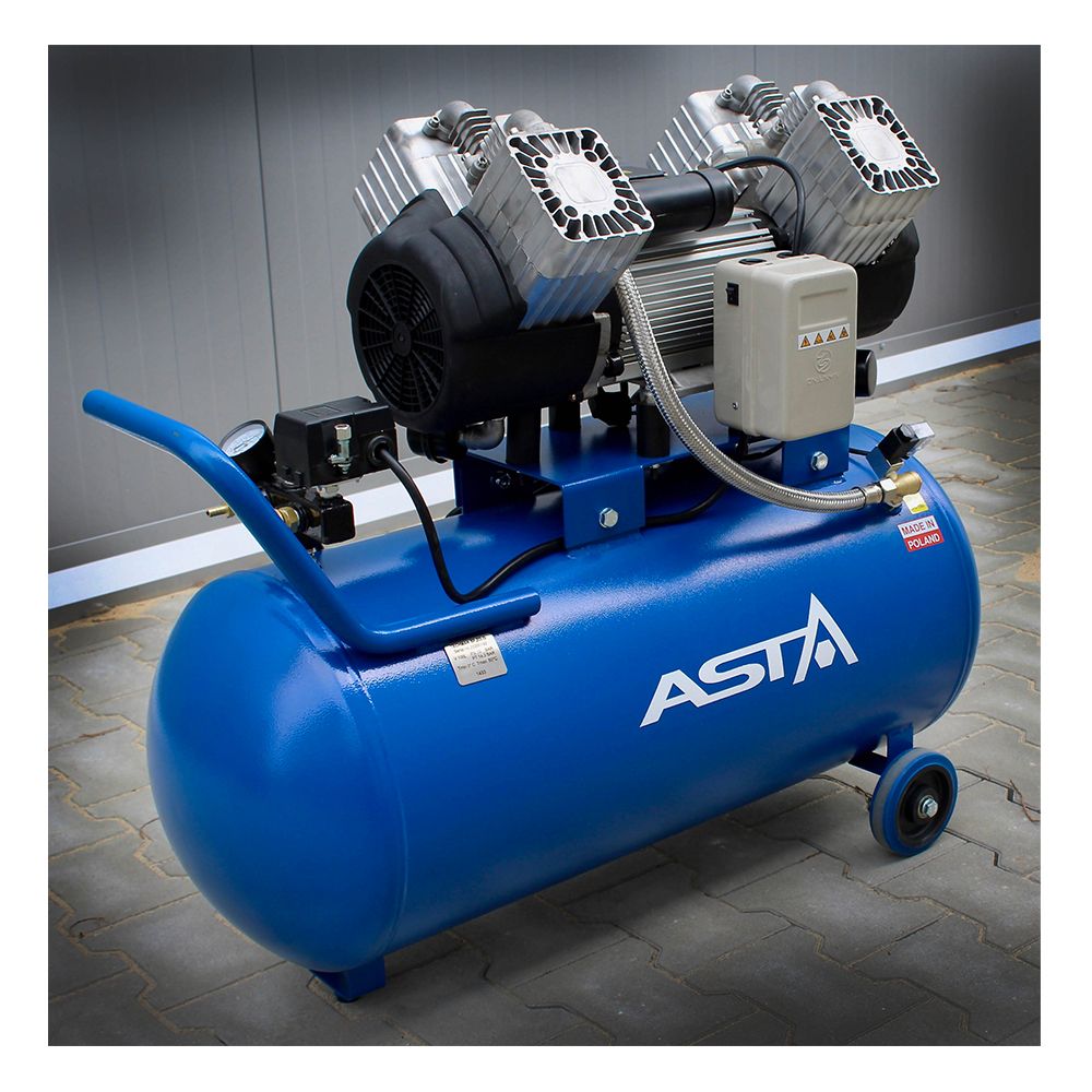 Bezolejový kompresor 100l, 2,2kW, 230V Asta