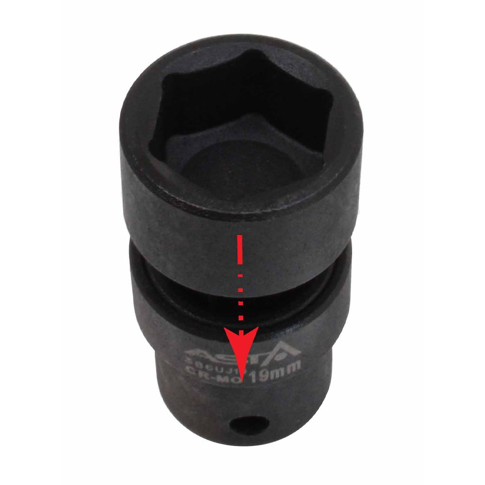 Sada 10 rázových nástrčných kľúčov 3/8, 10–19 mm s kardanovým kĺbom