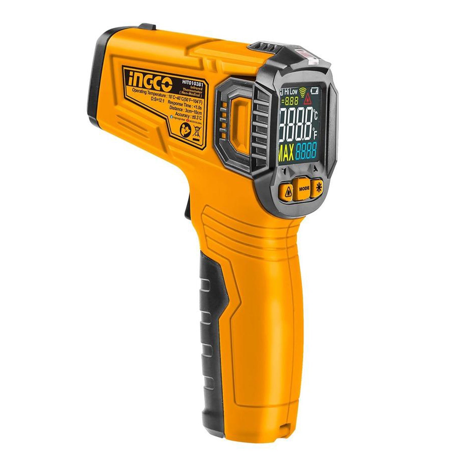 Digitálny infračervený teplomer Ingco