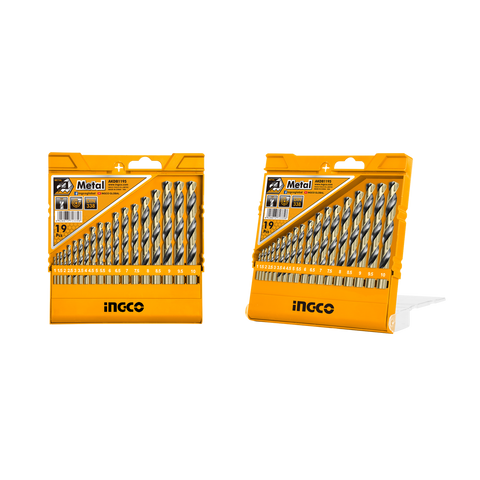 Sada vrtákov HSS do kovu 19ks Ingco