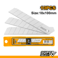 Súprava 10 čepelí do orezávacieho nožíka 18 x 100mm Ingco
