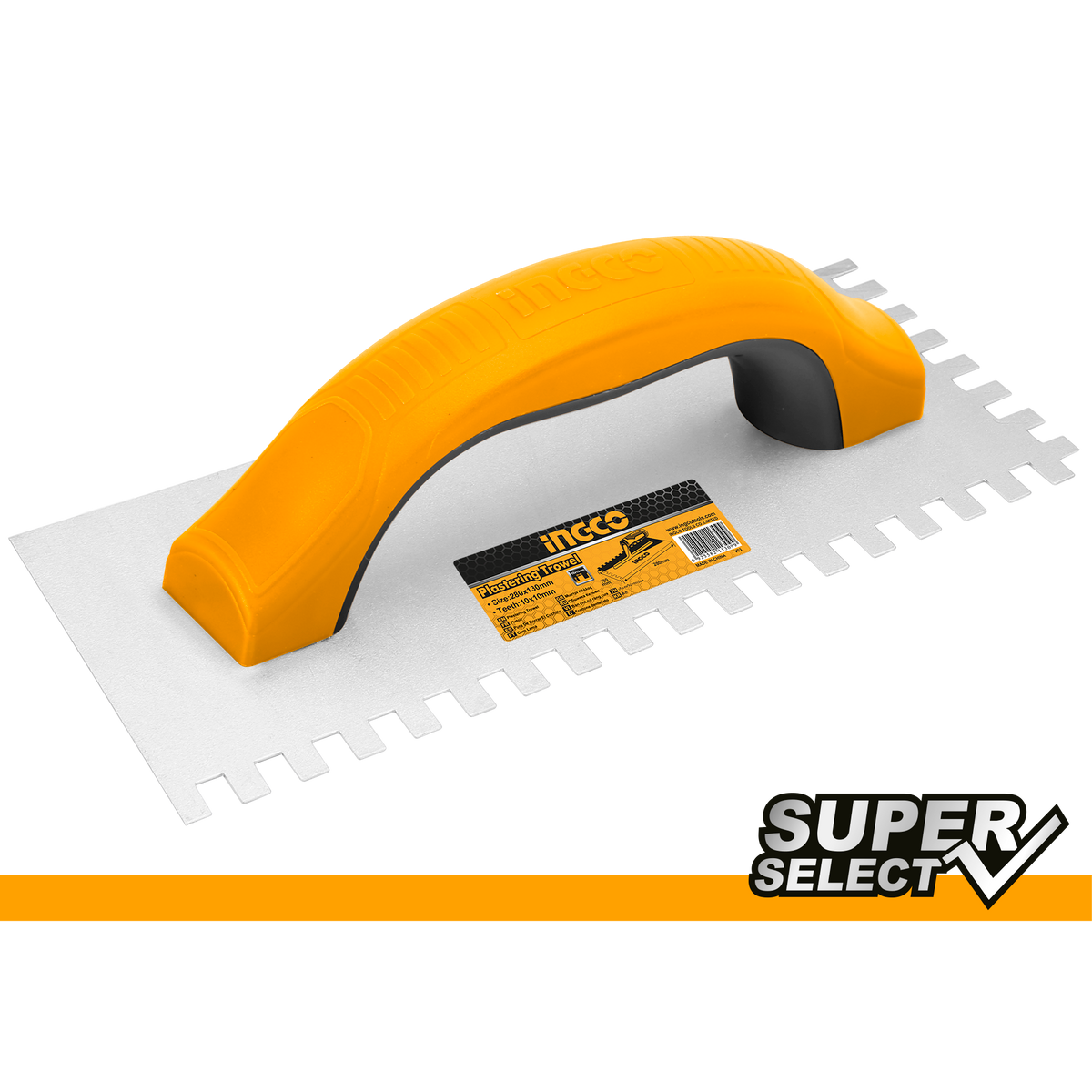 Plastová stierka - hladidlo so zubami 230mm Ingco