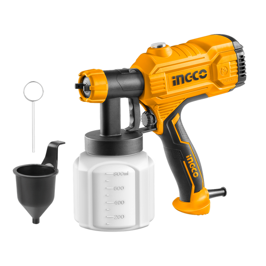 Elektrická striekacia pištoľ s nádržkou 800ml 450W Ingco