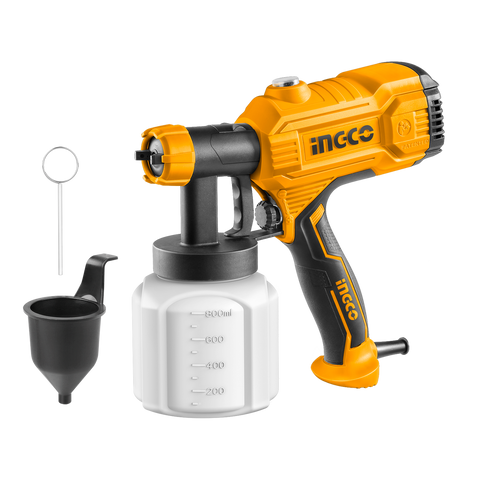 Elektrická striekacia pištoľ s nádržkou 800ml 450W Ingco