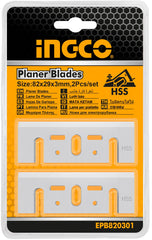 Súprava 2 nožov HSS pre hoblík 82 x 29 x 3mm Ingco