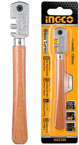 Rezák na sklo - rezačka skla so 6 čepeľami 130mm Ingco