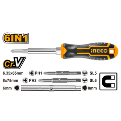 Skrutkovač 6 v 1 ingco
