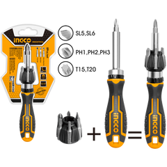 Skrutkovač s račňou 7ks Ingco