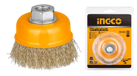 Zkrútená drôtená kefa pre uhlovú brúsku 75 mm ingco