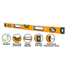 Hliníková vodováha 100cm Ingco