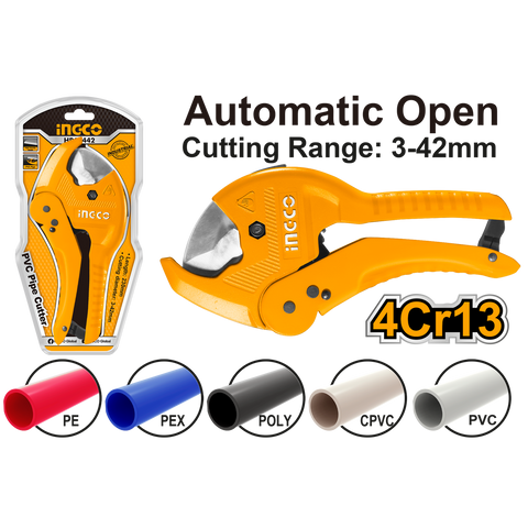 Rezačka PVC rúr - kliešte - nožnice na rezanie 42mm Ingco