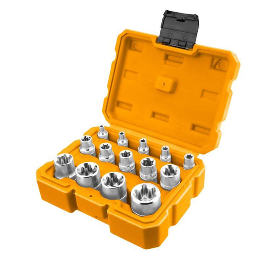 Súprava hviezdicových hlavíc 14 kusov e4–e24 ingco