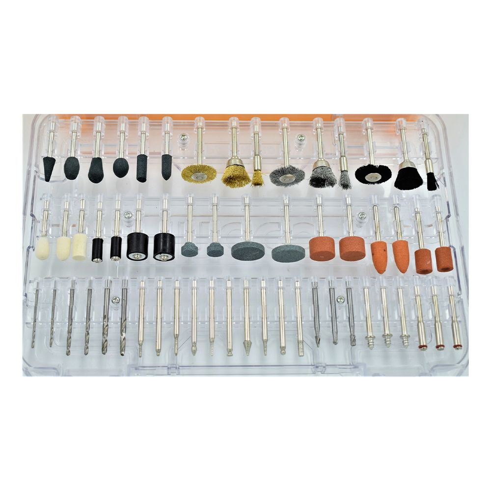 Súprava príslušenstva pre brúsku – biaxiálny leštič 410 kusov ingco