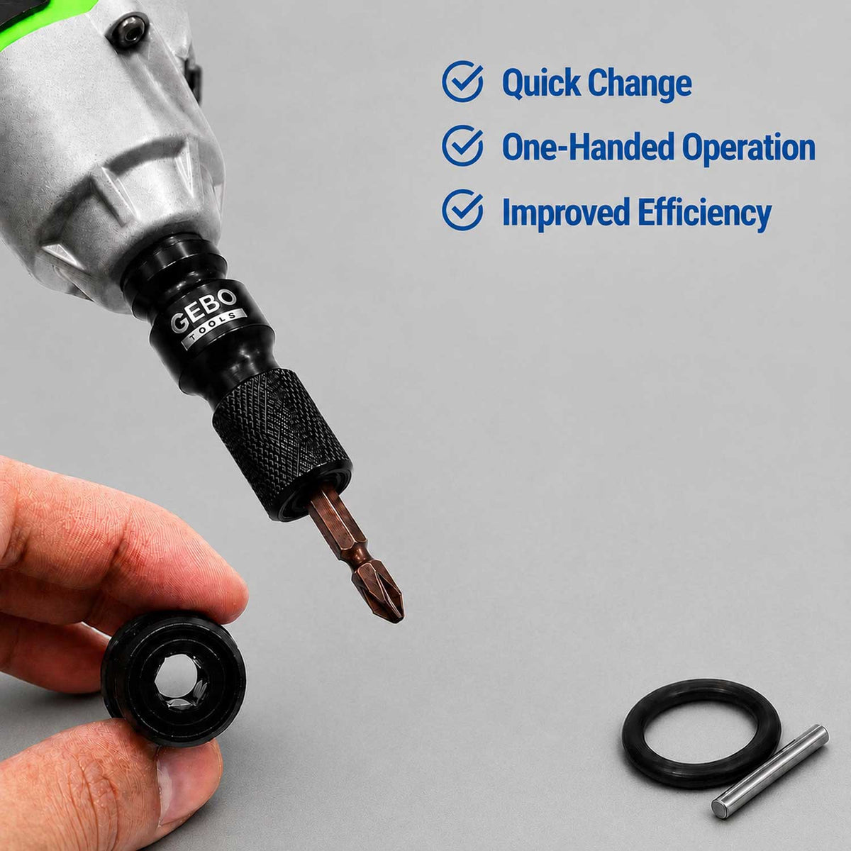 Rázový adaptér - redukcia 1/2'' - 1/4'' Gebo Tools