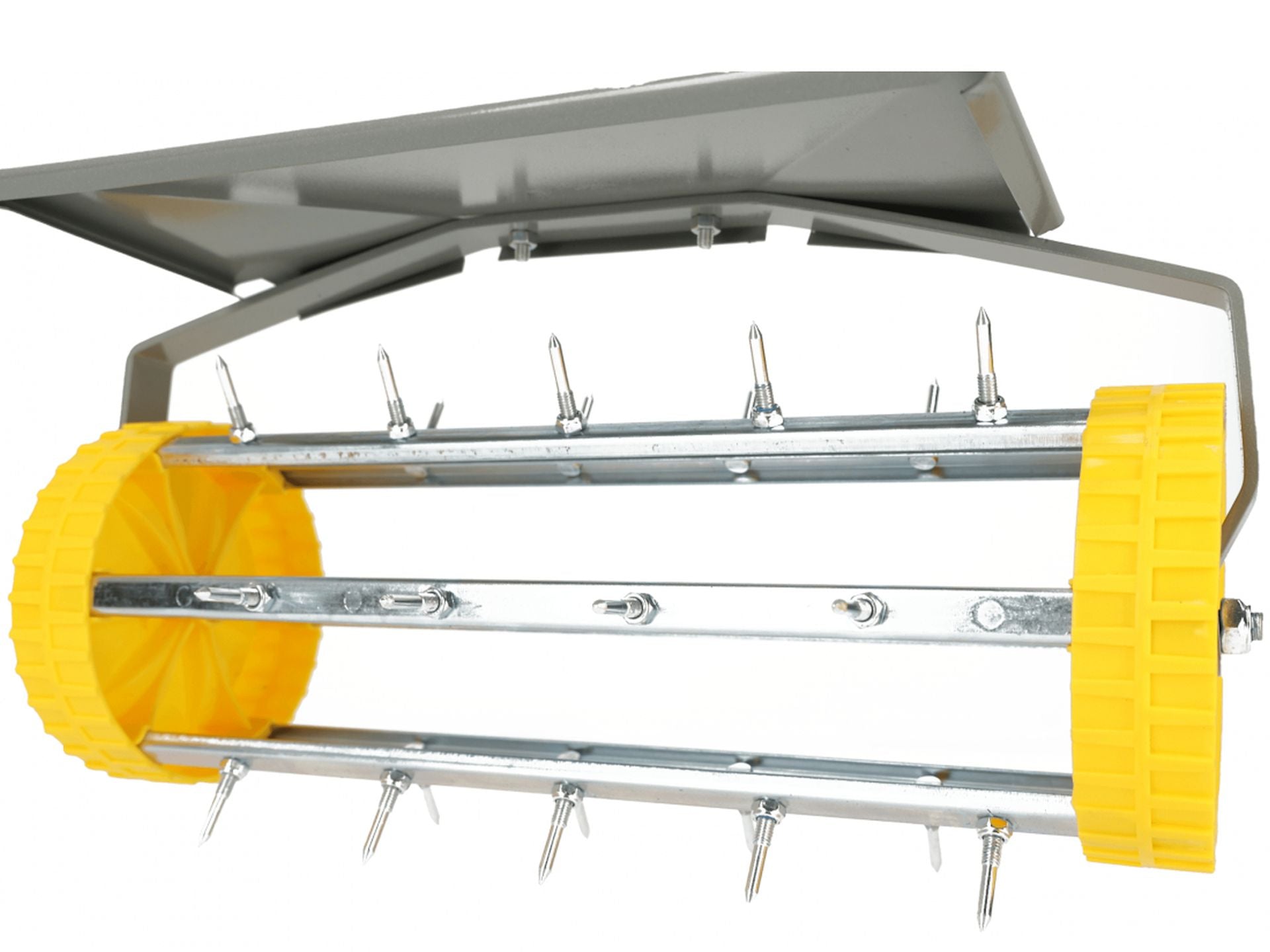 Vertikutátor s rotačným valcom a prevzdušňovačom trávnika geko