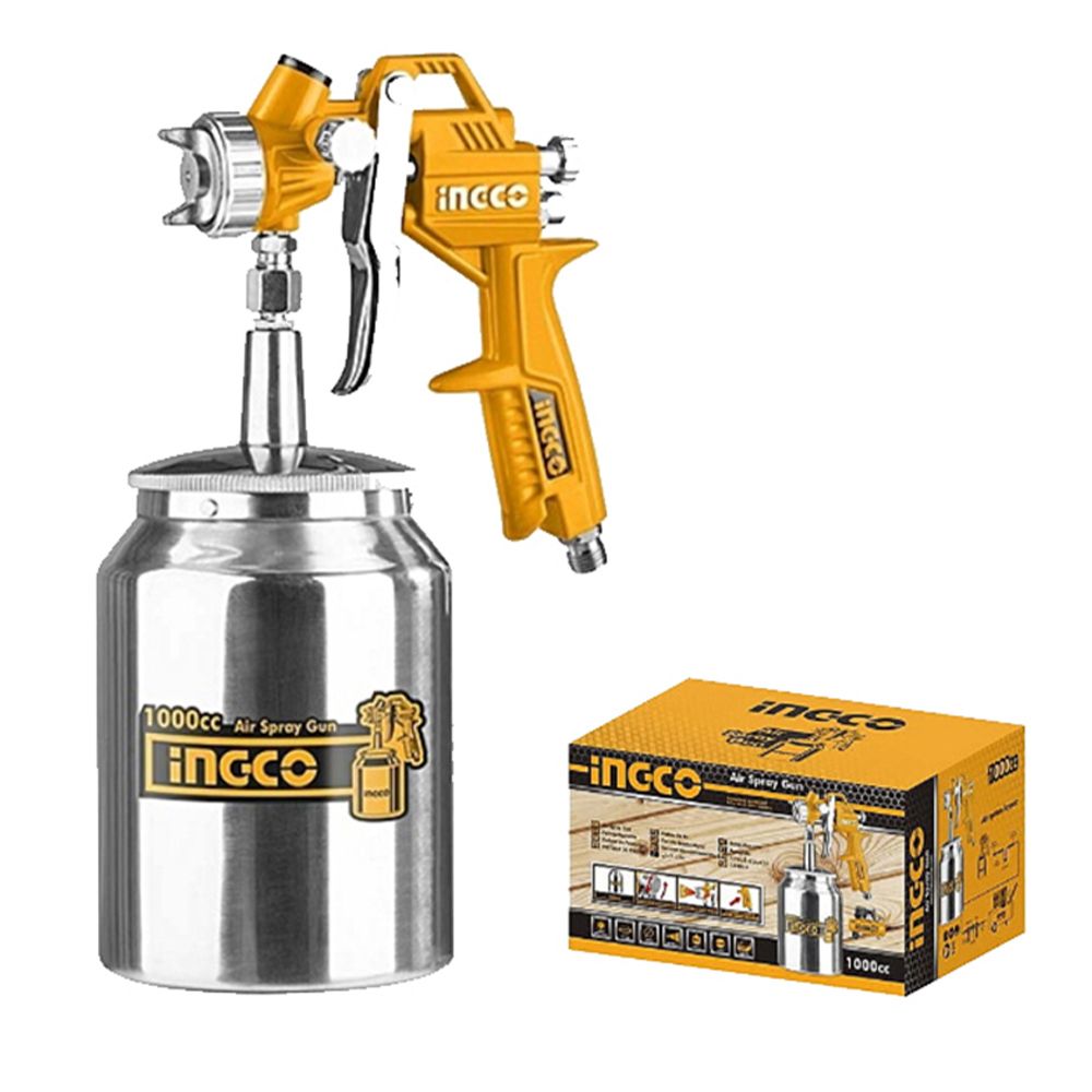 Striekacia pištoľ so spodnou kovovou nádržkou 1000cm3 Ingco