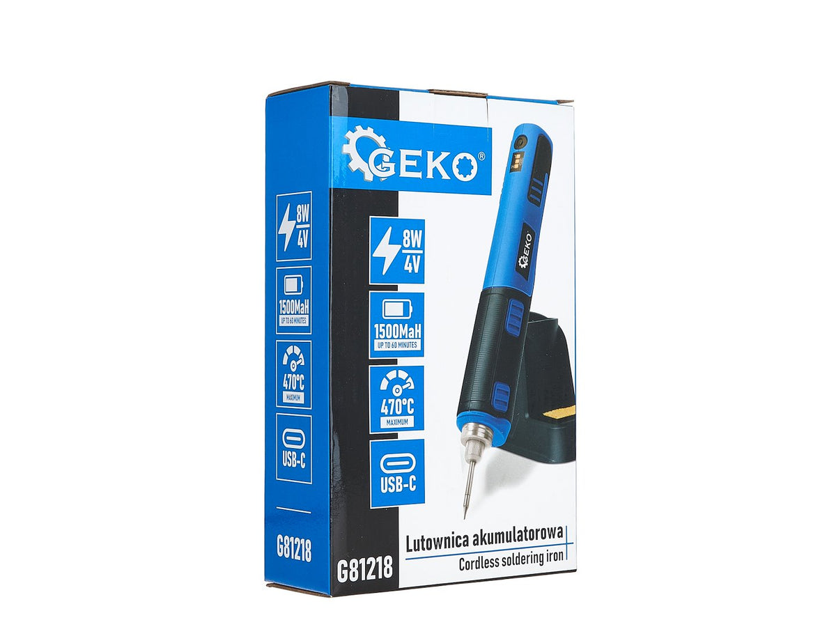 Aku spájkovačka, nabíjateľná 4V, 1500mAh 8W