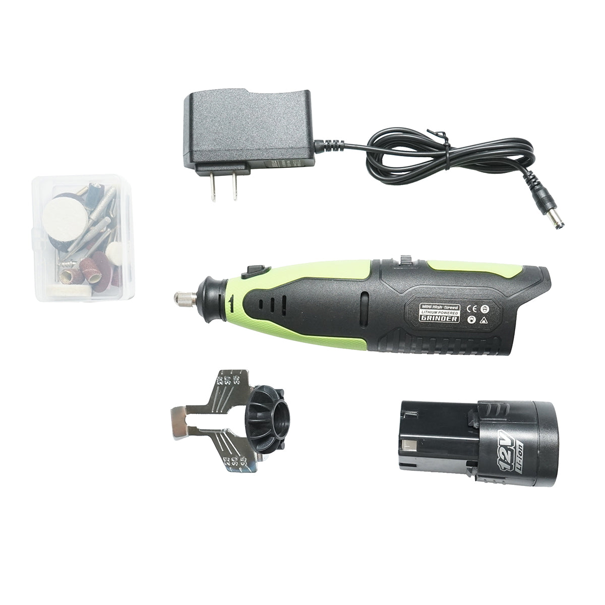 Akumulátorová brúska - ostrička reťaze motorovej píly 12V, 55W, 20000 RPM Li-ion batéria 2000mAh