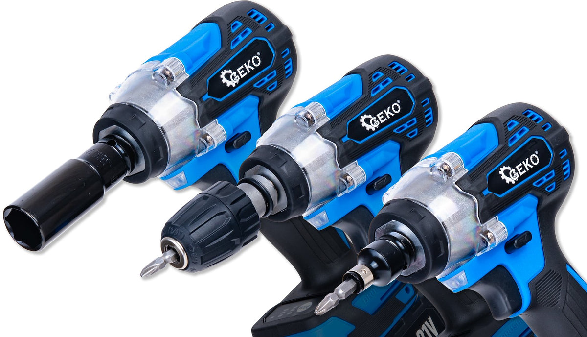 Akumulátorový rázový uťahovák 1/2'', 21V, 3Ah, 350Nm, Geko