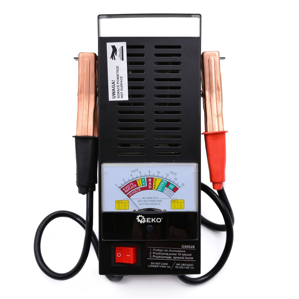 Analógový tester autobatérií 6 - 12V, Geko