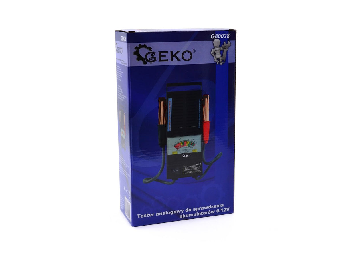 Analógový tester autobatérií 6 - 12V, Geko