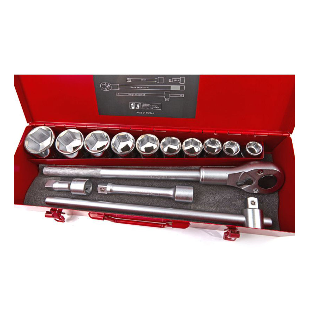 Profesionálna súprava aok, nástrčky s račňou 3/4, 22–50 mm, 14 kusov