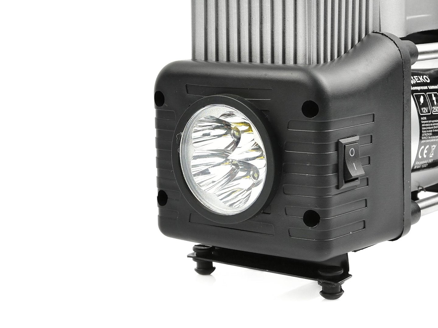 Auto kompresor 12V 250W s baterkou, Geko