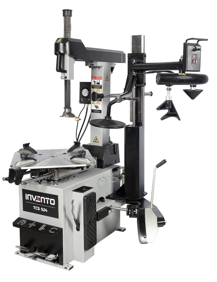 Automatická prezúvačka - vyzúvačka pneumatík s ramenom Runflat 24'', 380V, Invento