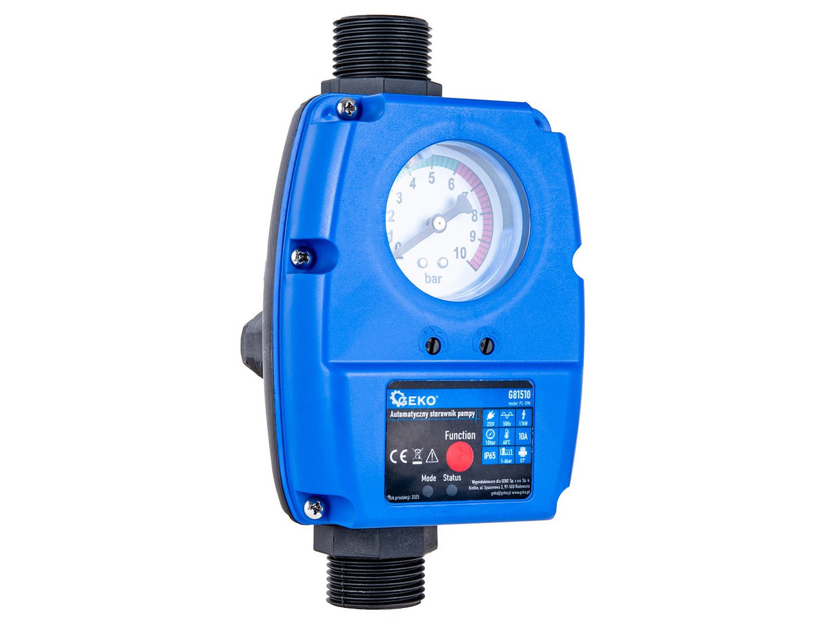 Automatický tlakový spínač vodného čerpadla 1,1kW, 10bar