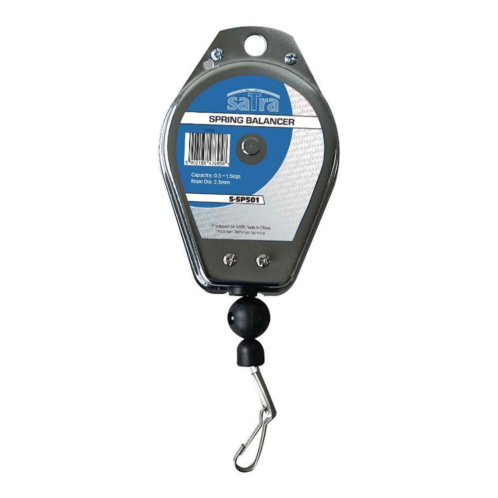 Balancér - vyvažovač pre náradie, s navíjacím káblom 0,5 - 1,5kg, dĺžka kábla 1,7m Satra