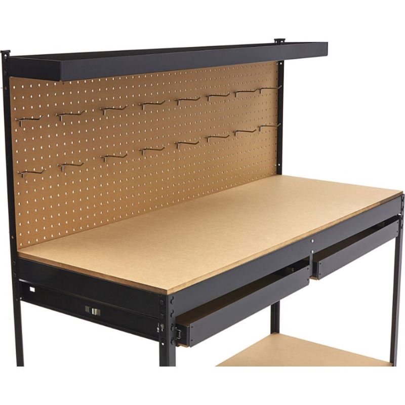 Pracovný stôl so zásuvkami a panelom na náradie HBM