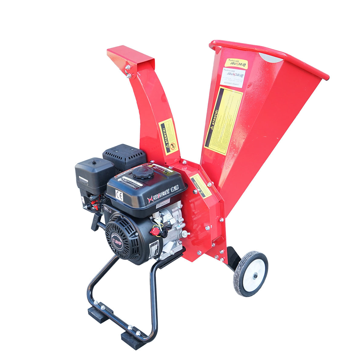 Benzínový drvič konárov, max. priemer 50mm, rýchlosť 2800 rpm, 202cm3, 7HP Breckner Germany