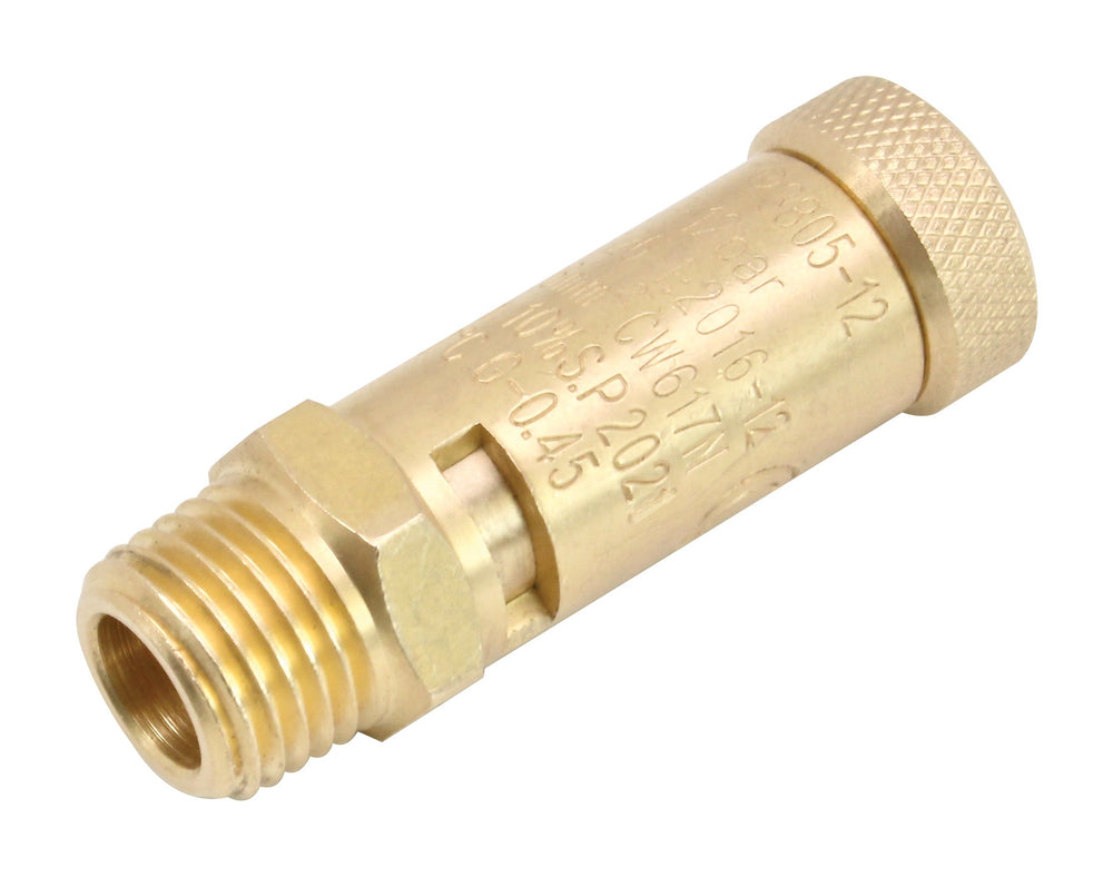 Bezpečnostný poistný ventil pre vzduchový kompresor 1/4'' 12bar