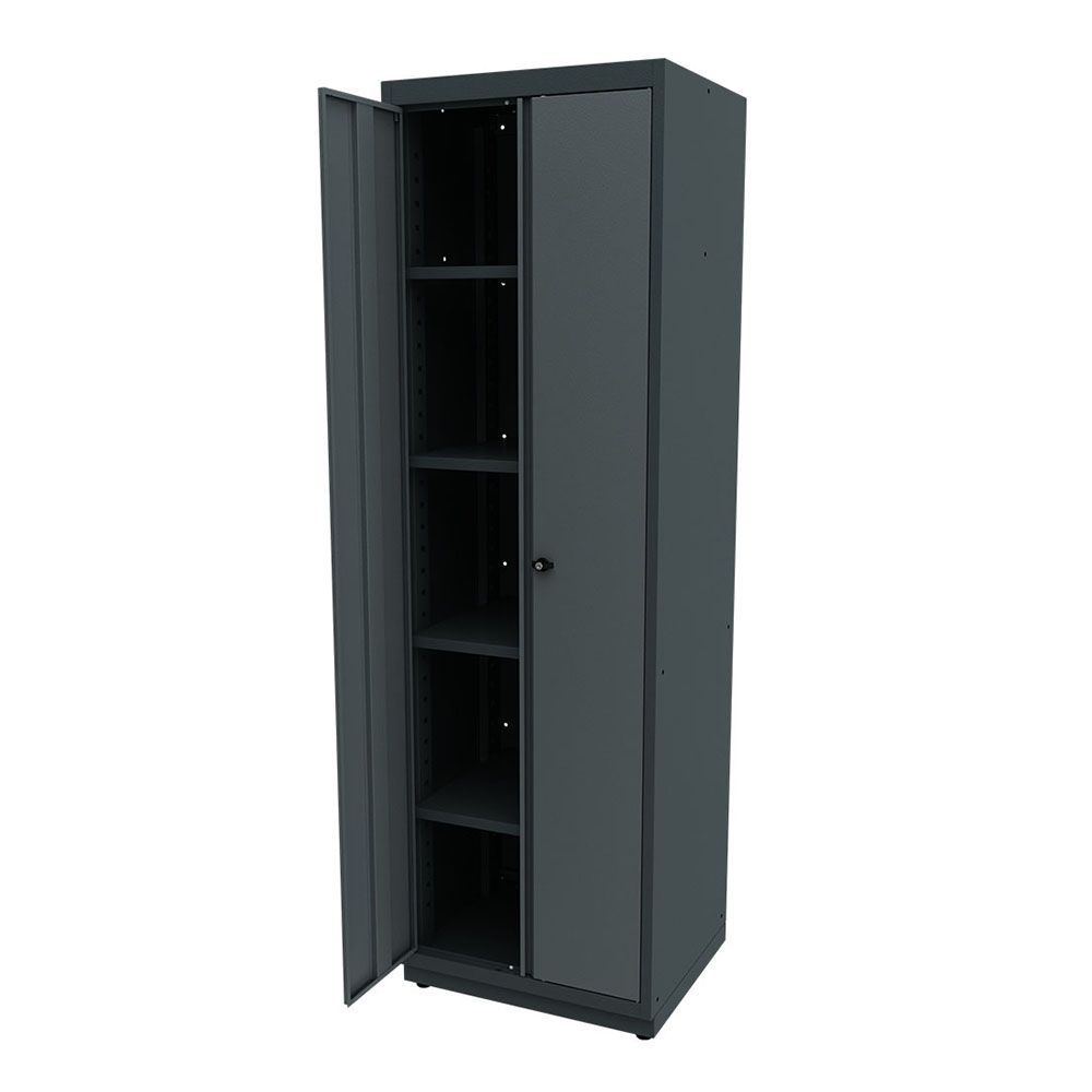 Dielenská skriňa dvojdverová s 5 policami 62 × 53 × 202cm