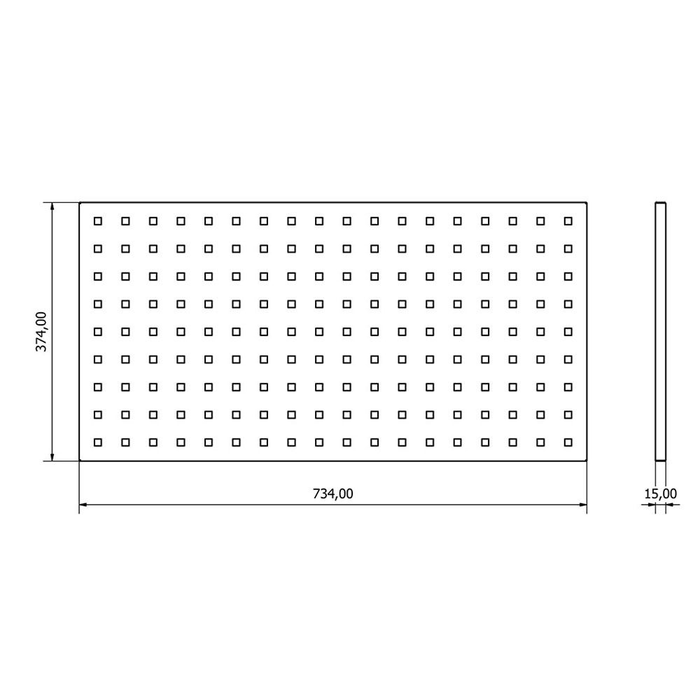 Panel na náradie – 73 x 37 x 1,5cm