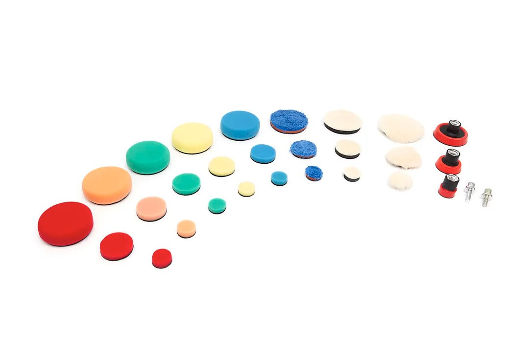 Sada náhradných špongií na leštenie a politúru, M14 × 6 mm – 29 kusov – HBM Holandsko