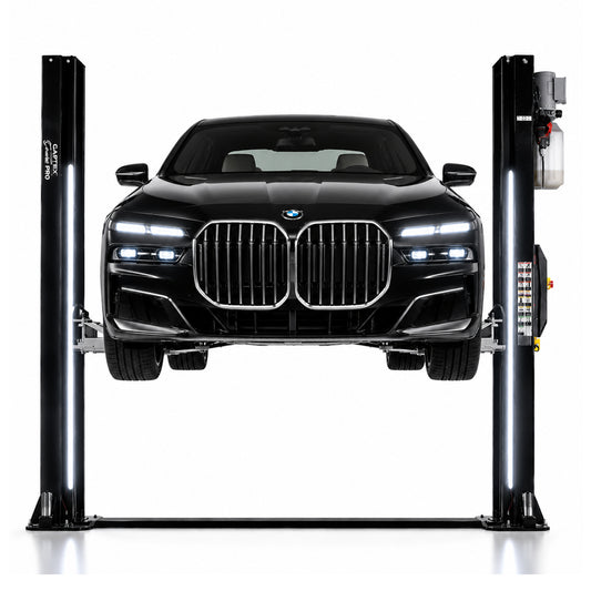 Dvojstĺpový zdvihák 4,5t s LED osvetlením, s automatickým odistením, elektrohydraulický 230V, Castex + olej zadarmo