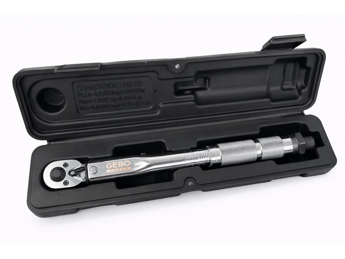 Momentový kľúč 1/4'', 5 - 25Nm, Gebo Tools