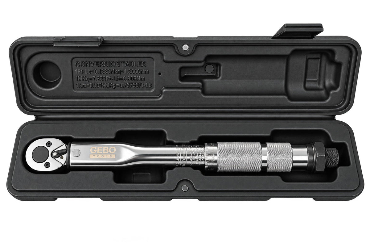 Momentový kľúč 1/4'', 5 - 25Nm, Gebo Tools