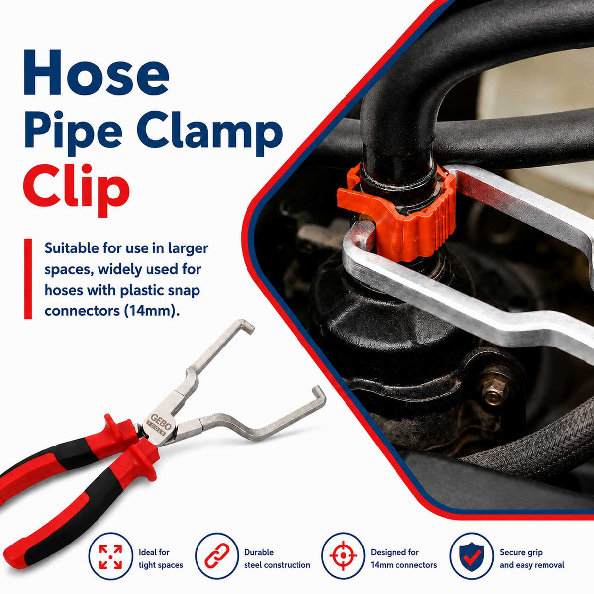 Kliešte na konektory palivového potrubia Gebo Tools