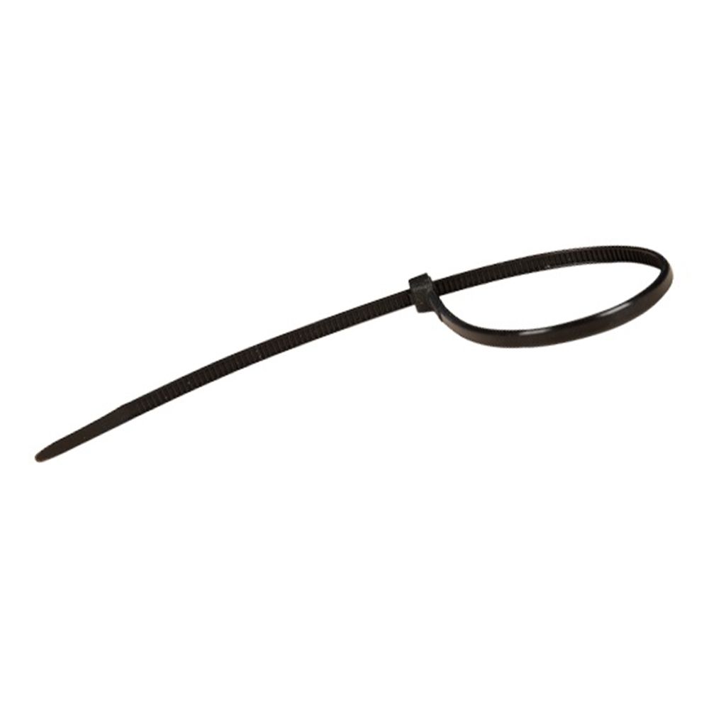 Sada 25 plastových čiernych sťahovacích pások 4,8 x 300mm HBM