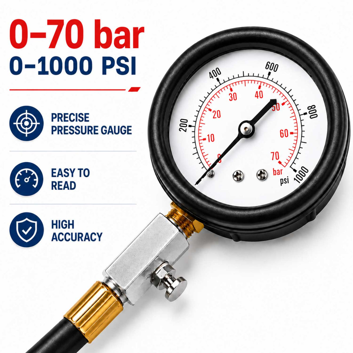 Tester kompresie - kompresiometer pre dieslové motory Gebo Tools
